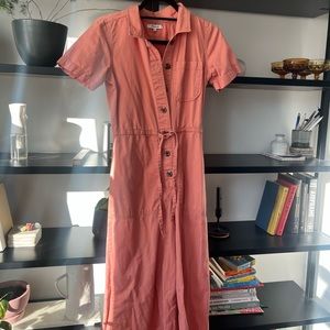 Madewell Wide-Leg Utility Jumpsuit Dried Coral